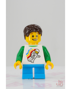 Lego minifigure cty1046 Child - Boy, Classic Space Shirt Minifigure Floating