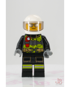 Lego minifigure cty0972 Fire - Reflective Stripes