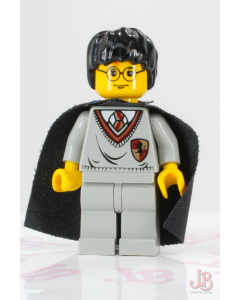 Lego minifigure hp005 Harry Potter - Gryffindor Shield, Black Cape with Stars