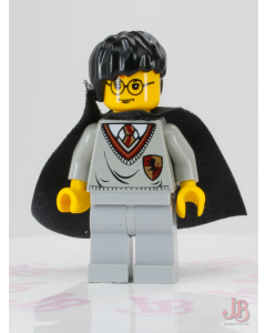Lego minifigure hp005 Harry Potter - Gryffindor Shield, Black Cape with Stars