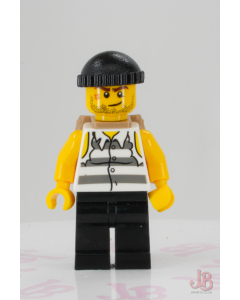 Lego minifigure jail005 Police - Jail Prisoner Shirt with Prison Stripes