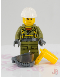 Lego minifigure cty0682 Volcano Explorer - Helmet Breathing Gear Yellow Air Tank