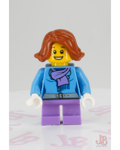 Lego minifigure hol097 Christmas Train Ride Passenger - Holiday Event Christmas