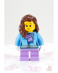 Lego minifigure hol059 Medium Blue Jacket - Holiday Event Christmas