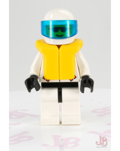 Lego minifigure rsq014 Res-Q 1 - Helmet, Life Jacket -Town / Res-Q