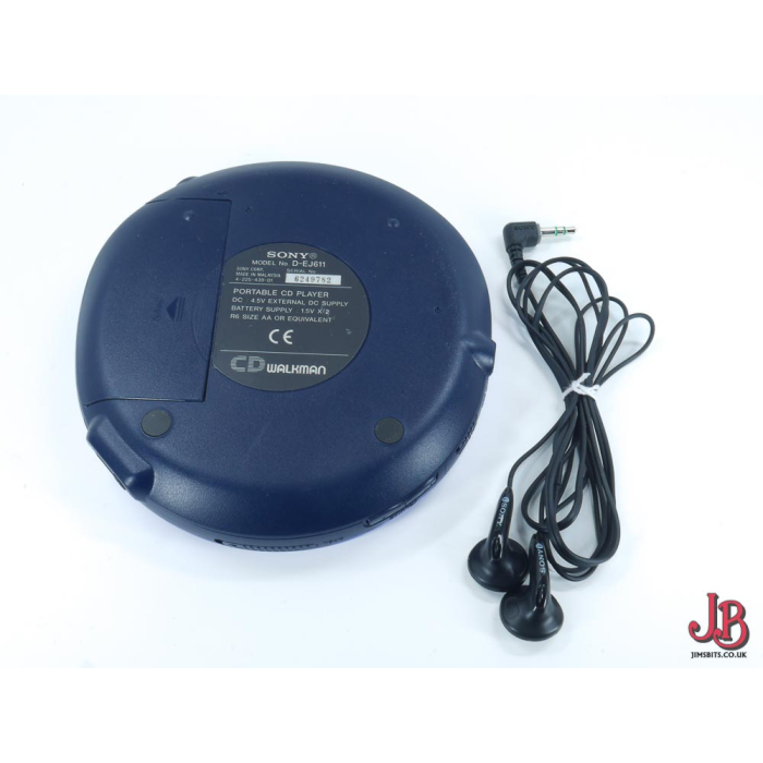 Sony CD Walkman Model D-EJ611 Diskman Tested & Working