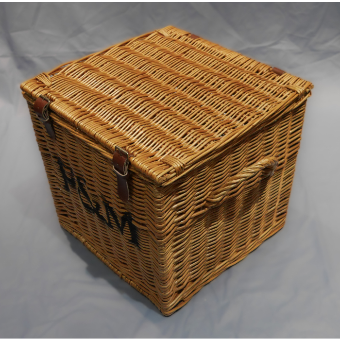 小物入れ F&M square basket with handle / ENGLAND F&M square basket with handle / ENGLAND