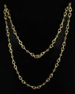 Vintage Celine Paris Horse bit goldtone necklace - 90cm