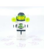 Lego minifigure sp051 Blacktron 2 Jet Pack Trans-Neon Green Lights - Space