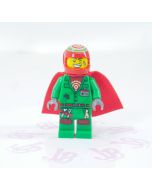 Lego minifigure hs010 Douglas Elton / El Fuego - Coveralls with Helmet and Cape