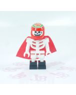 Lego minifigure hs044 Douglas Elton / El Fuego Skeleton Cape Black Square Foot