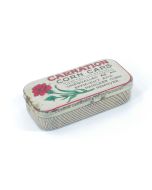 Vintage Carnation Corn Caps Tin - Pharmacy - Chemists