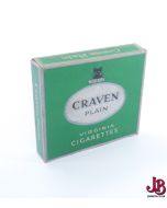 An old empty Craven Plain cigarette box / packet / pack