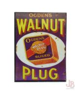 Ogdens Walnut Plug - Metal enamel fridge magnet - Advertising - Advert - Sign