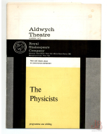 Royal Shakespeare Company - The Physicists Programme Aldwych Theatre 1963