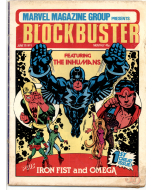 A vintage copy of Marvel Magazine Group Presents Blockbuster No 1 June 1981