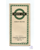 London Transport Green Line Coach Routes Map November 1953