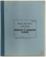 A rare Vintage 1950's Royal Air Force Hard Cover Note Book - Form 620 UNUSED
