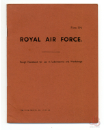 A rare Vintage Royal Air Force Note Book UNUSED - 18 pages Form 714