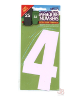 Rowan Wheelie Bin Number 4 - Twin pack - 2 STICKERS New in Packaging