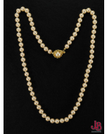 Vintage Talbots Faux Pearl Single Strand Necklace 