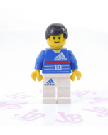 Lego minifigure soc044 Soccer Player - Adidas Number 10 with ZIDANE on Back
