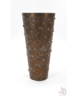 A Vintage mid century Copper and brass vase by R. Tobiasz