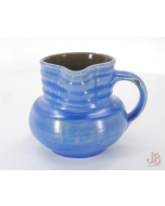  C H BRANNAM BARNSTABLE BARUM art studio potery side handled jug - Blue