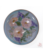 Vintage Chelsea Studio art pottery bowl - floral - flowers - signed 