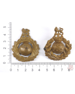 Vintage Original - British Royal Marine Commando Cap badges x 2