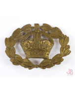 vintage British Officers Kings Crown and Laurel Badge - lugs
