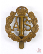 vintage WWII British Army Auxiliary Territorial Service - ATS - Cap badge Slider