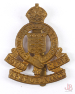 vintage British WWII Royal Army Ordnance Corps - RAOC - cap badge - slider