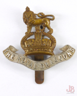 vintage British WWII - The Royal Dragoons - cap badge - slider - two colour