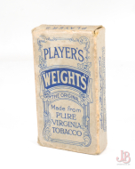 vintage Players Weights Cigarettes 10 - card packet - used 