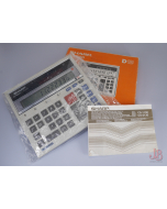 Sharp CS-2130 COMPET D12 calculator - solar - boxed - manual - Great Condtion