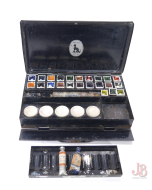 Vintage Metal Tin Artists Paint box - Reeves Student - Used - Ceramic Containers
