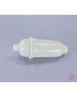 Vintage White Bakelite Pear Lamp Light Switch - Cord Hanging Button Tassel Gland