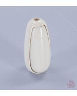 Vintage White Bakelite Pear Lamp Light Switch - Cord Hanging Button Tassel Gland