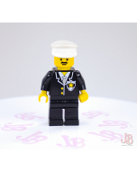 Lego minifigure cop002 Police - Suit with Sheriff Star, Black Legs, White Hat