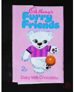 1970 Vintage Cadburys Furry Friends - Milk Chocolate Wrapper - Peter Polar Bear