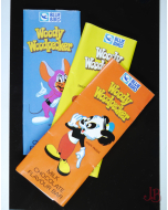 3 x 1975 Vintage Blue Bird - Woody Woodpecker - Milk Chocolate Bar Wrappers 