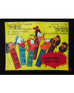 Vintage 60's / 70's Pez Candy Dispenser Instructions - Walt Disney - Austria

