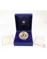 Halcyon Days Enamel Box - Queen Elizabeth II Golden Jubilee - 2002 - LTD 649/750