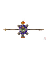 WWI Silver enamel sweetheart brooch - The Queens own Cameron Highlanders - Egypt