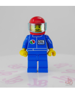 Lego minifigure oct018 Octan - Blue Oil, Blue Legs, Red Helmet, Trans-Light Blue Visor
