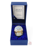 Halcyon Days Domed Enamel trinket box - British Museum Reading Room - Boxed 