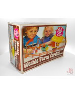 Large Vintage empty Weeble Farm Yard box - 1975 Airfix Plastics - 53137-5