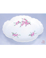 Large Chastagner Limoges Serving dish platter plate - scalloped - cherry blossom