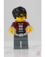 Lego minifigure cty1123 Police Crook, Female - Daisy Kaboom Town / City / Police